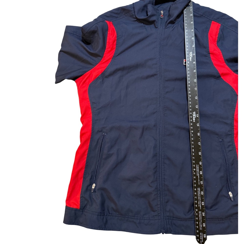 Vintage FILA 100th Anniversary Centenario Windbreaker Jacket Navy Blue Lining M - Picture 7 of 7